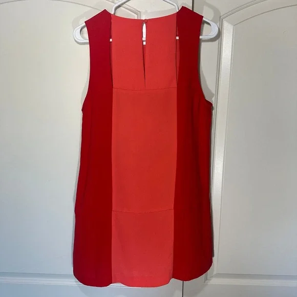 Cooperative Sleeveless Mini Dress Shift Dress Womens Large Red Colorblock Y2K - Picture 6 of 6